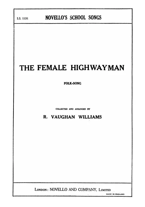 First page of The Female Highwayman