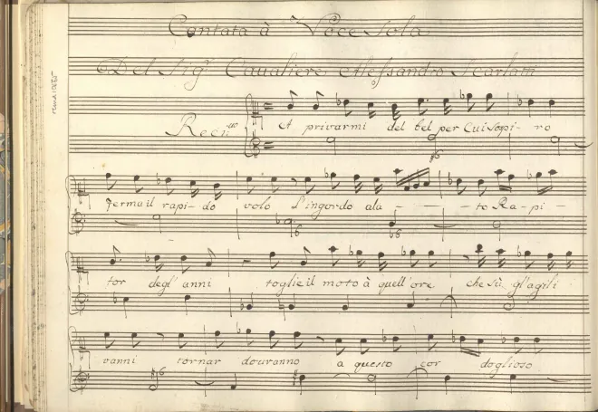 First page of A privarmi del bel per cui sospiro
