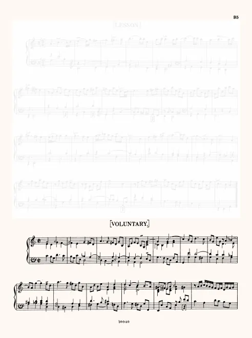 First page of Voluntary in C major
