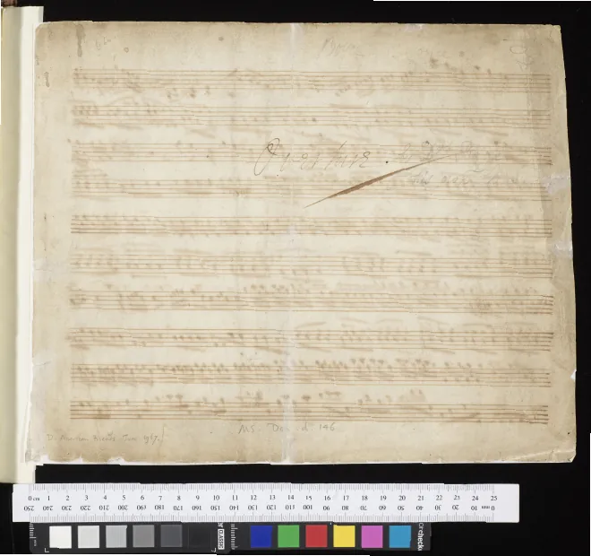 First page of Overture in C Major