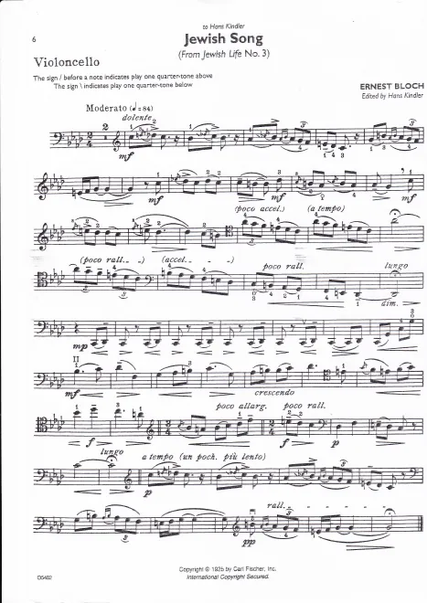 Cello part