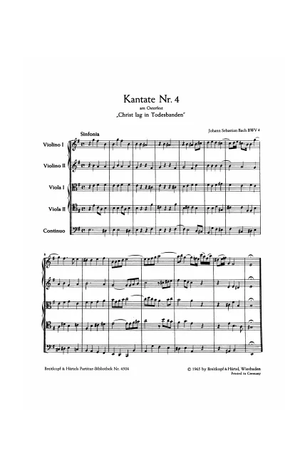 First page of Christ lag in Todes Banden