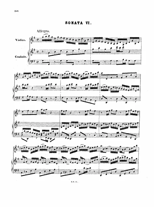 First page of Violin Sonata in G major