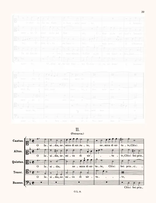 First page of O invidia nemica di virtute