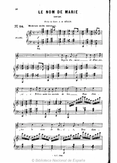 First page of Le nom de Marie