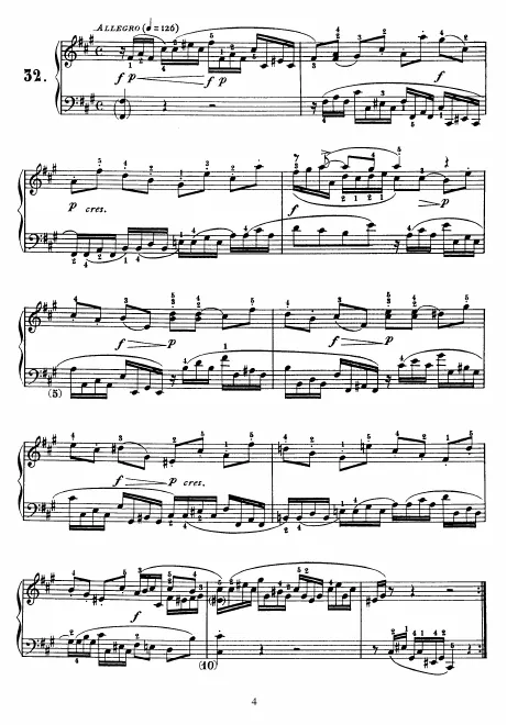 First page of Keyboard Sonata in F-sharp minor
