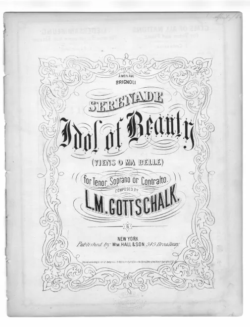 First page of Viens, ô ma belle