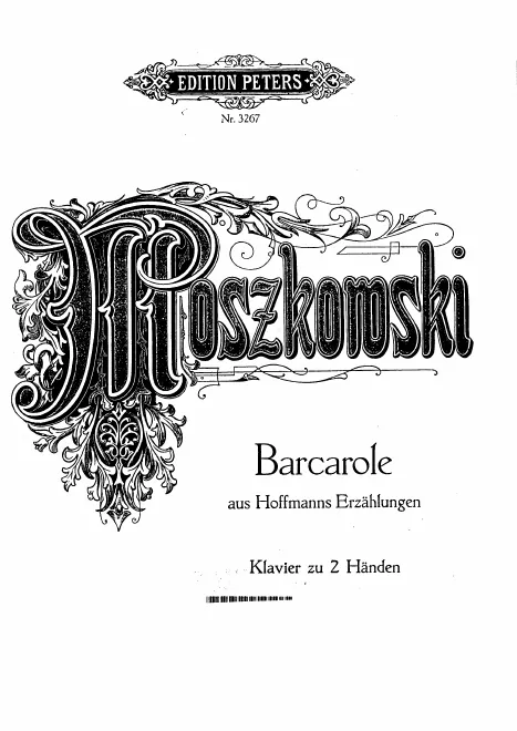 First page of Barcarolle aus 'Hoffmanns Erzählungen'