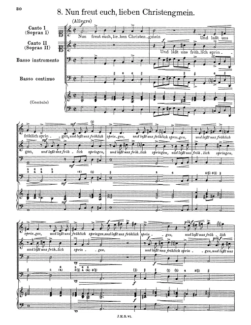 First page of Nun freut euch, lieben Christen gmein