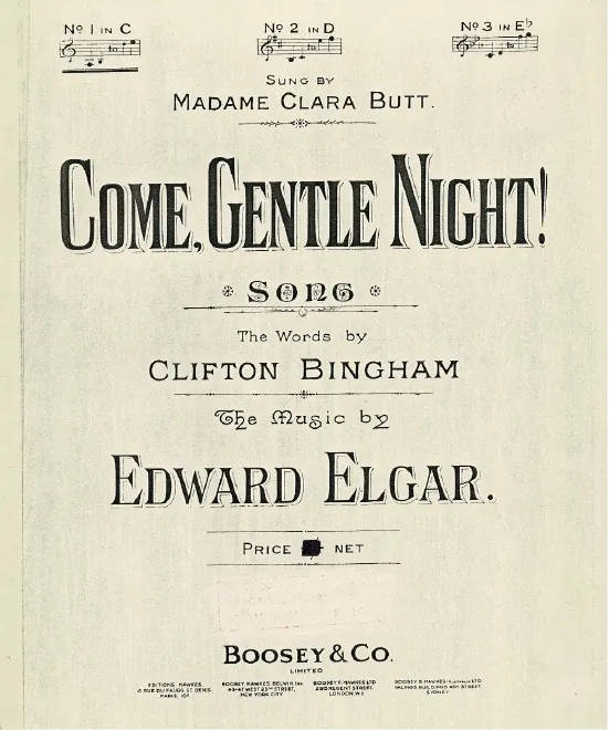 First page of Come, Gentle Night!