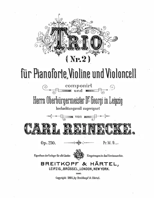 First page of Piano Trio No.2