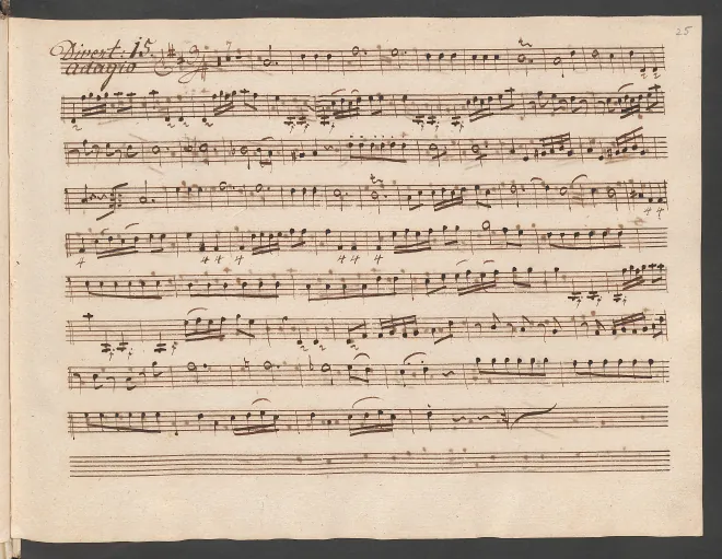 First page of Baryton Trio in D major