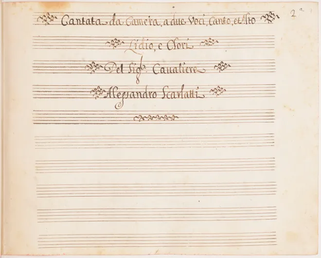 First page of Dove fuggi, o bella Clori?