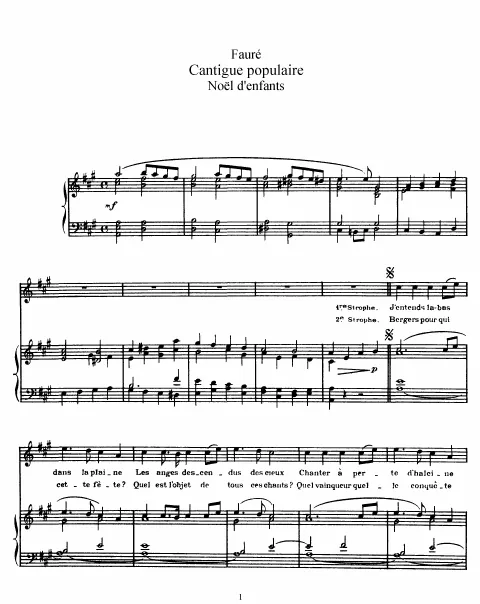 First page of Noël d’enfants