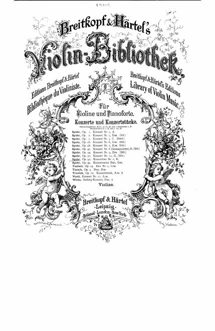 First page of Violin Concerto No.13