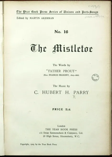 First page of The Mistletoe