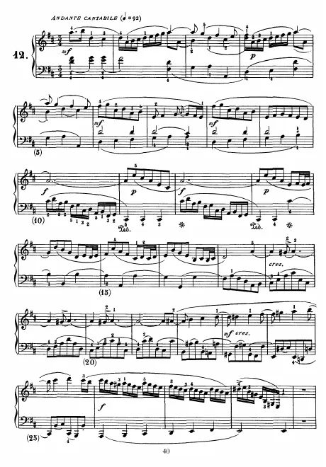 First page of Keyboard Sonata in D major