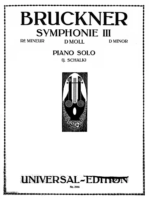 First page of Symphony No.3 in D minor