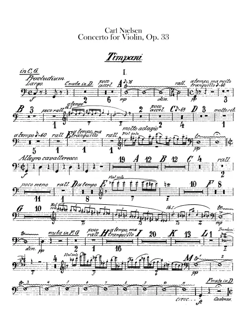 First page of Violin Concerto