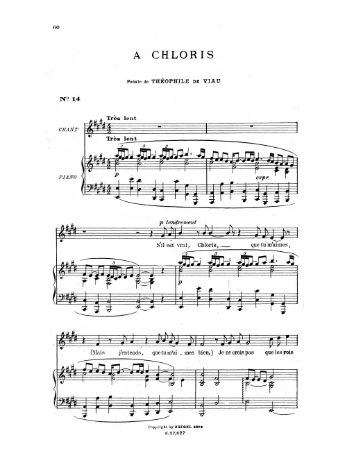 First page of A Chloris