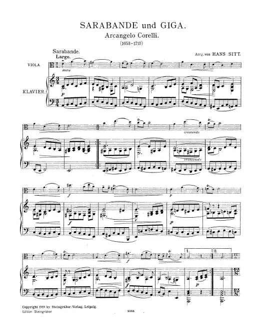 First page of Violin Sonata in E minor