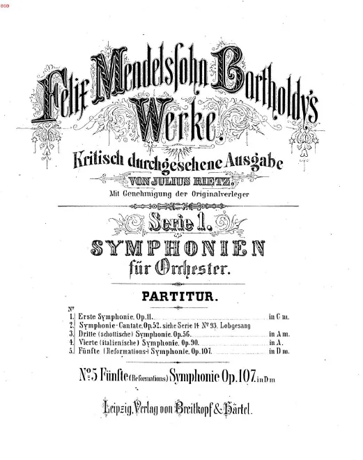 First page of Symphony No.5 in D minor