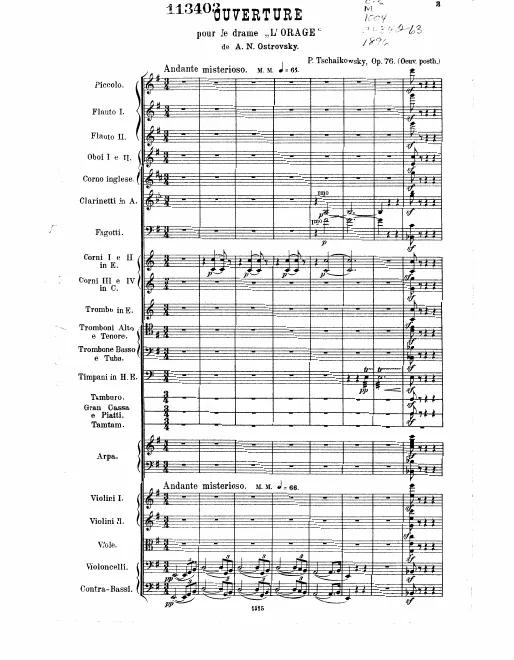 First page of The Storm