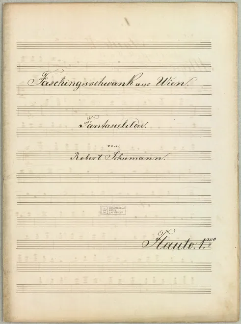 First page of Faschingsschwank aus Wien