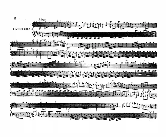 First page of Falstaff, ossia le tre burle