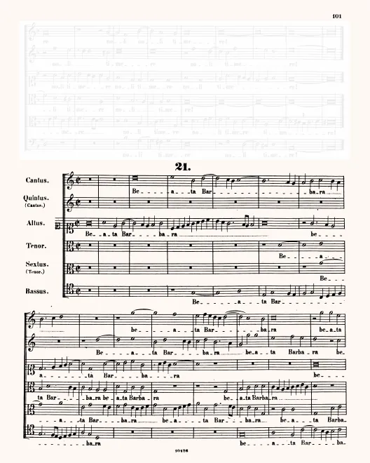 First page of Beata Barbara