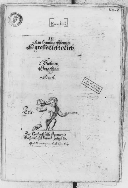First page of O grosse Lieb, TWV 1:1195