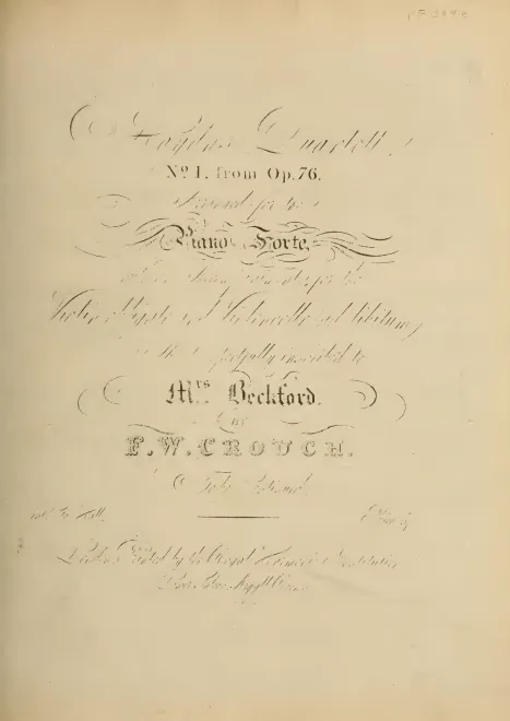 First page of String Quartets