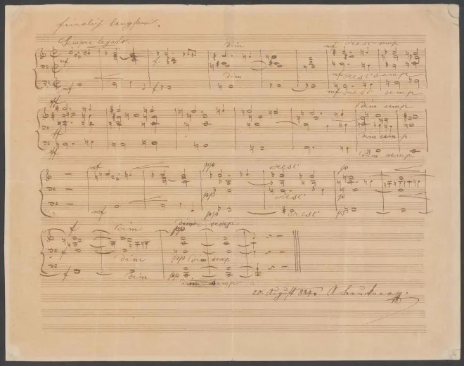 First page of Perger Präludium in C major