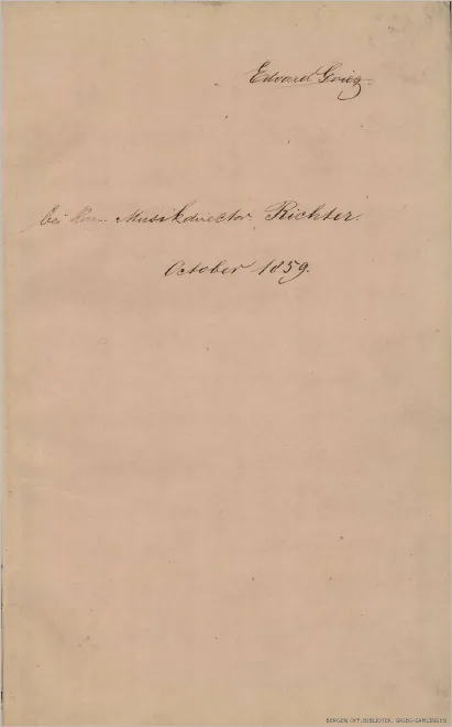 First page of Dona nobis pacem