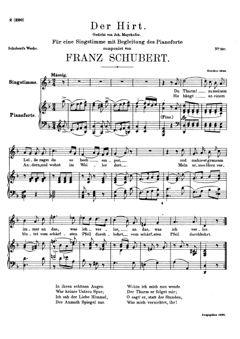 First page of Der Hirt