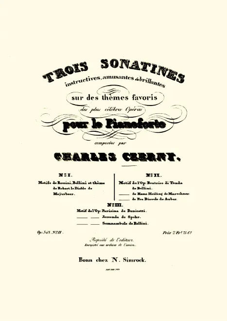 First page of 3 Sonatines instructives