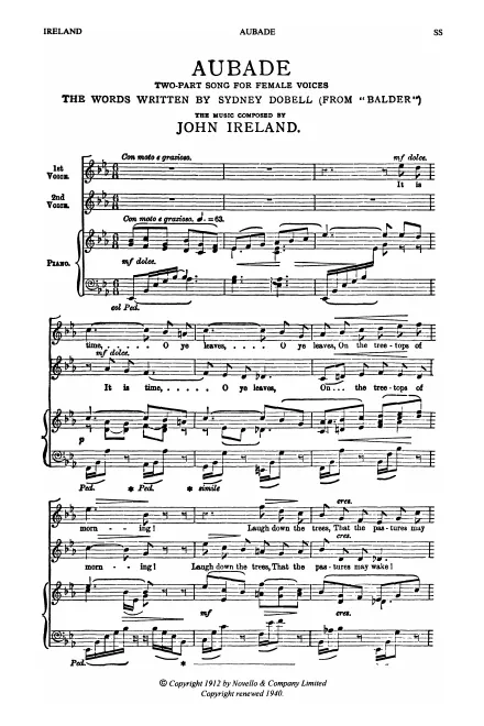 First page of Aubade