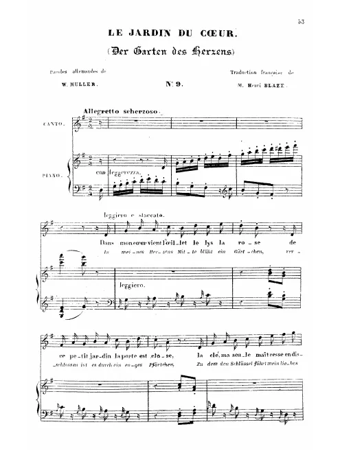 First page of Der Garten des Herzens