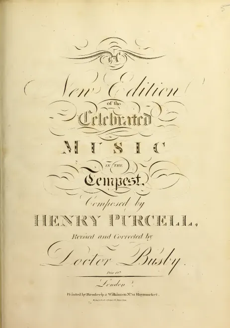First page of The Tempest
