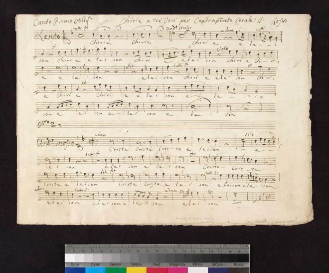First page of Kyrie
