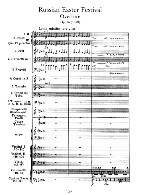 First page of Russian Easter Festival