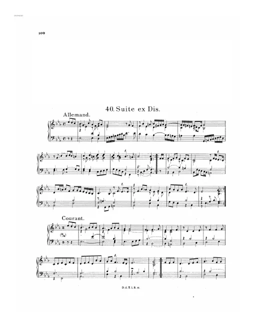 First page of Suite in E-flat major