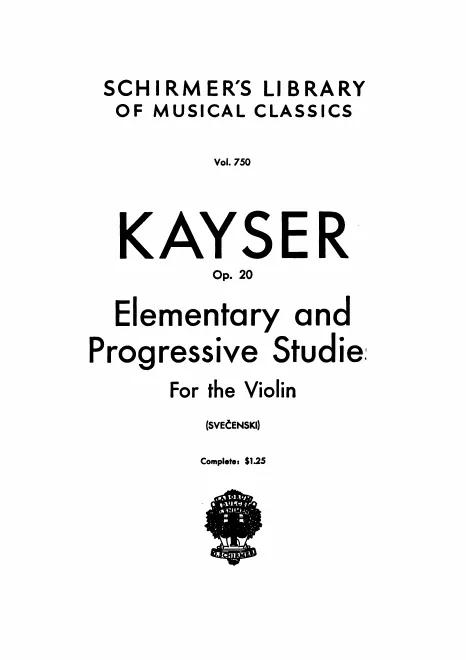 First page of 36 Violin Studies