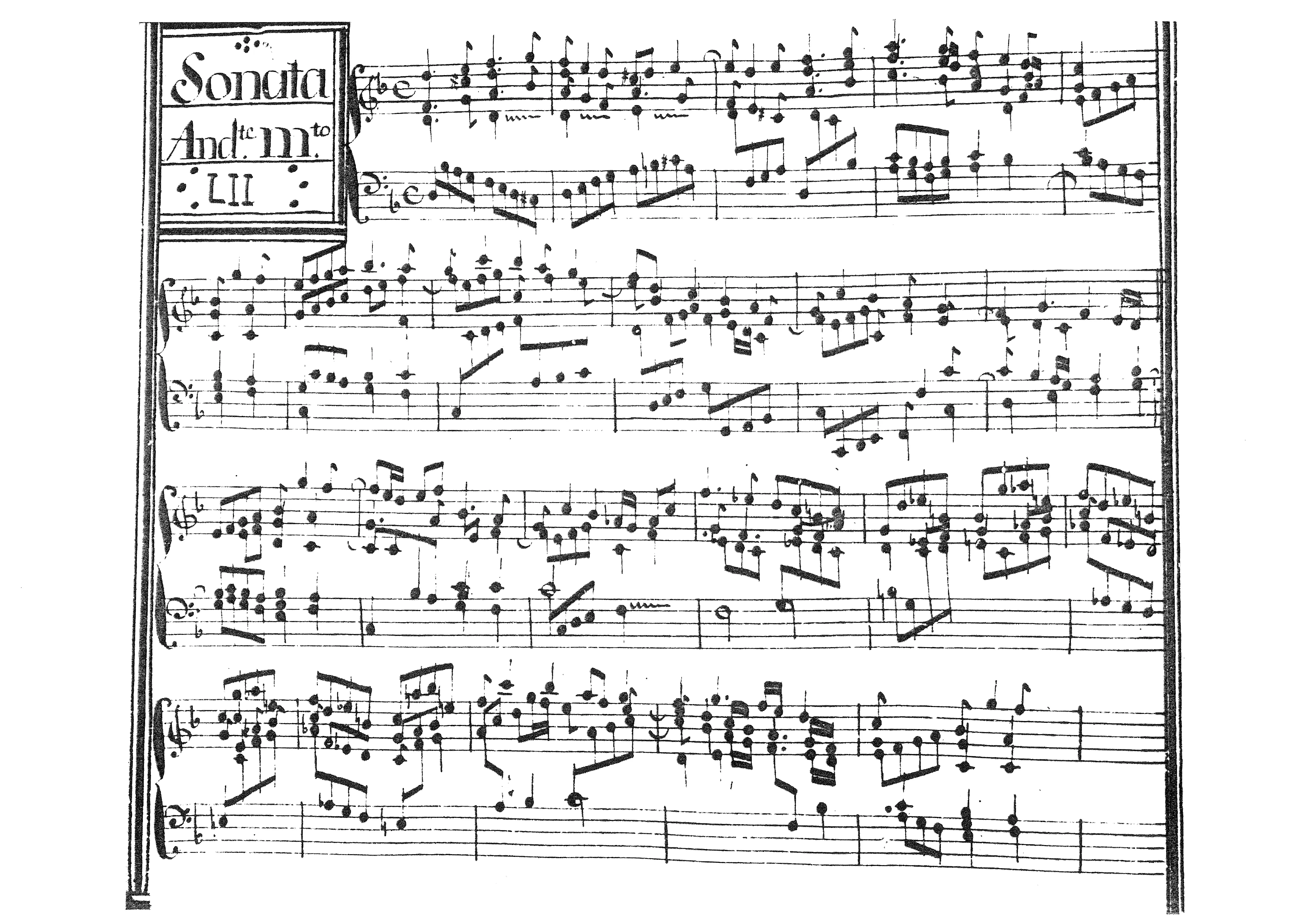 First page of Keyboard Sonata in D minor