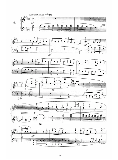 First page of Keyboard Sonata in D major