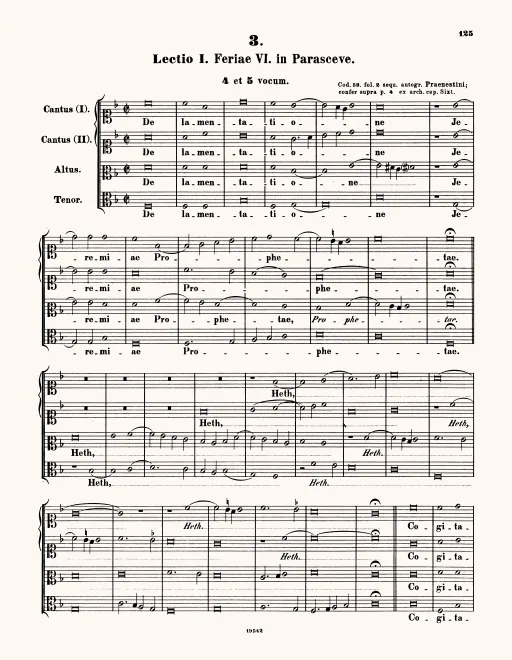 First page of De lamentatione
