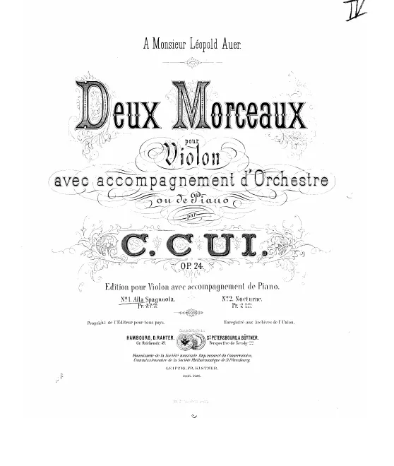 First page of 2 Morceaux