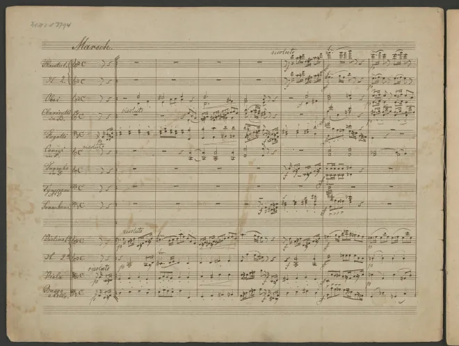First page of March in D minor