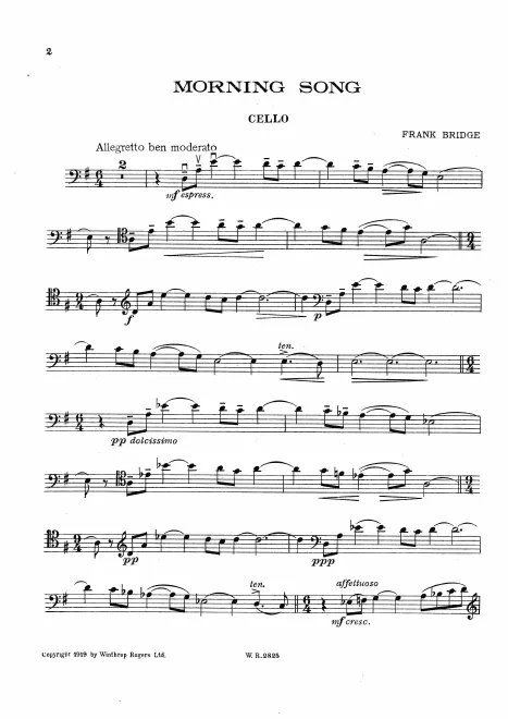 First page of Morning Song