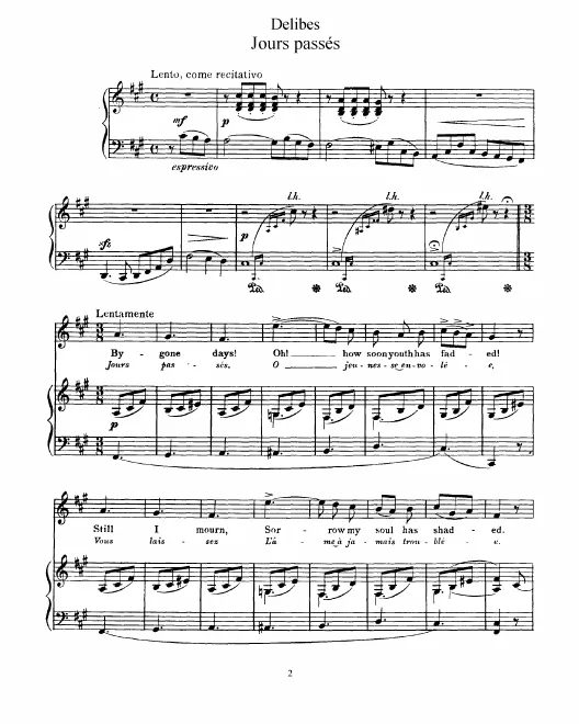 First page of Jours passés